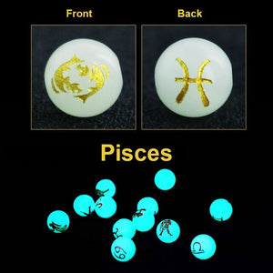 Unisex Glow in the Dark Zodiac Bracelet