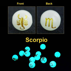 Unisex Glow in the Dark Zodiac Bracelet