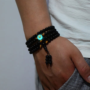 Unisex Handmade Ethnic Glow In The Dark Bracelet